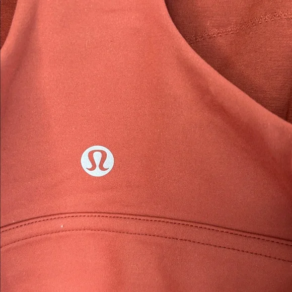 Lululemon Wunder Train Long Line Bra Dark Terracotta Size 14 - Picture 4 of 6